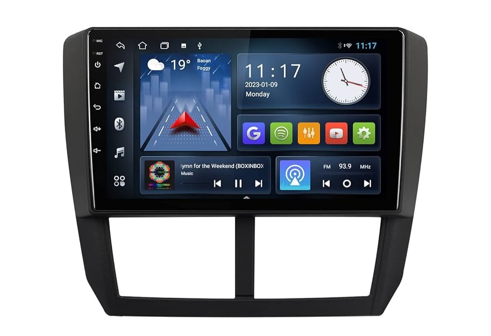 9"android 14 bilstereo  Subaru Forester/impreza ( 2007--2013) gps wifi carplay android auto blåtand rds Dsp RAM:2GB,ROM:  32GB,4G LTE