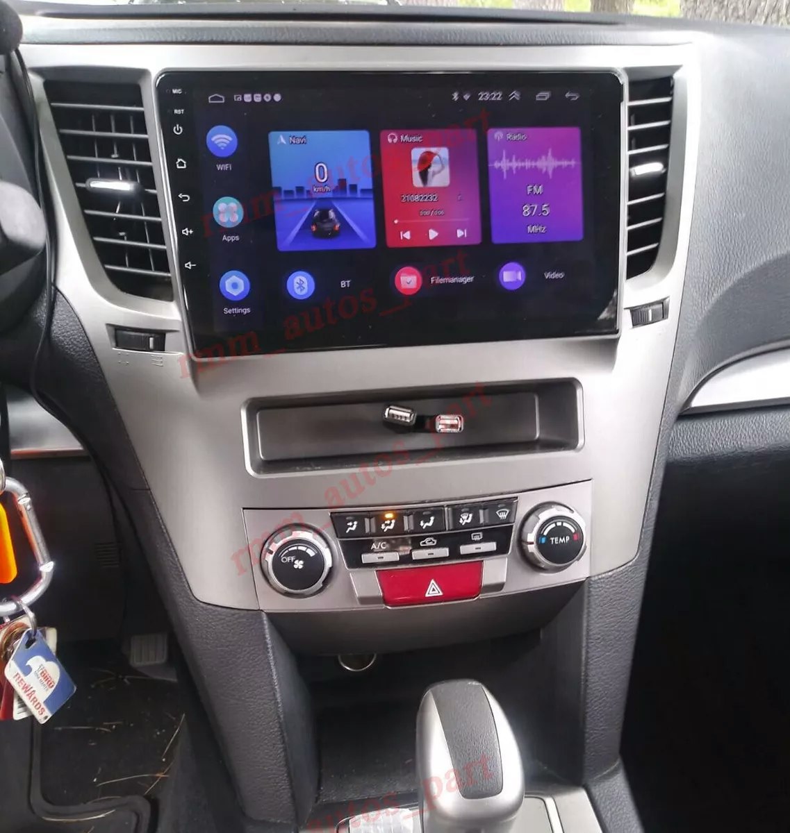 9"android 14 bilstereo  Subaru Outback  ( 2010--2016) gps wifi carplay android auto blåtand rds Dsp RAM:2GB,ROM: 64GB