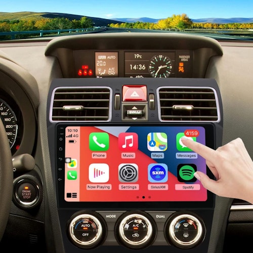 9"android 14 bilstereo  Subaru Forester( 2012-2015) gps wifi carplay android auto blåtand rds Dsp RAM:6GB,ROM:  128GB,4G LTE