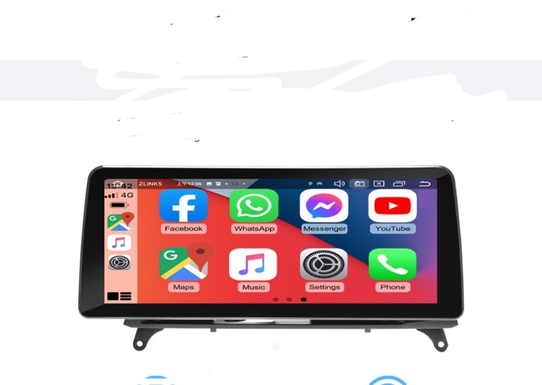 12.3 " android 12 bilstereo  BMW X5 E70 X6 E71 (2007-2010 ) CCC system   gps wifi carplay android auto  dsp RAM: 8GB, ROM: 128GB, 4G LTE
