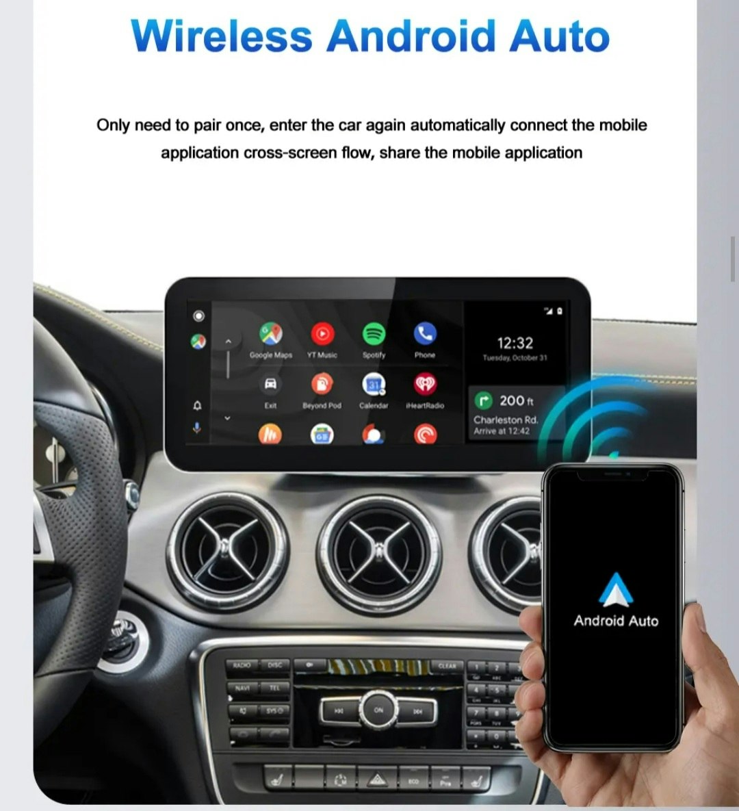 10.25" android 13 bil stereo Mercedes benz 250 4MATIC  NTG4.5 ( 2014-- 2015) gps wifi carplay android auto wifi blåtand rds Dsp RAM: 8GB, ROM: 128GB, 4G LTE  internet