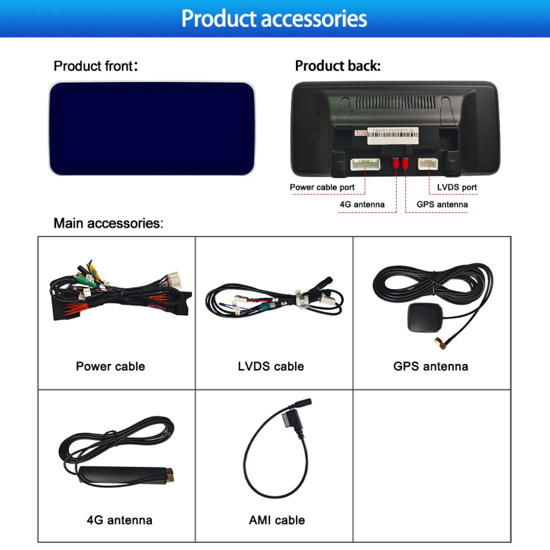 12.3" android 13 bil stereo Mercedes benz 250 4MATIC  NTG4.5 ( 2014-- 2015) gps wifi carplay android auto wifi blåtand rds Dsp RAM: 8GB, ROM: 128GB, 4G LTE  internet