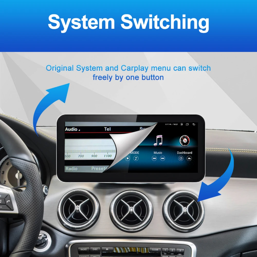 12.3" android 13 bil stereo Mercedes benz 250 4MATIC  NTG4.5 ( 2014-- 2015) gps wifi carplay android auto wifi blåtand rds Dsp RAM: 4GB, ROM: 64GB, 4G LTE  internet