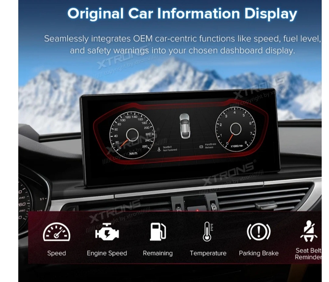 12.3" android 13 ,bilstereo  Audi A6( 2012--2018) gps wifi carplay android auto blåtand rds Dsp RAM:8GB  ,ROM:128GB ,4G LTE