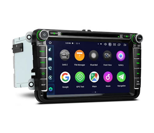 8"android 14, bilstereo  skoda bilar( 2004---2015) gps wifi carplay android auto blåtand rds Dsp RAM: 8GB, ROM: 128GB, 4G LTE