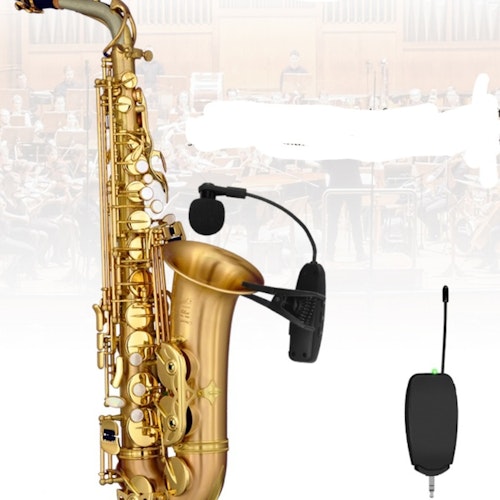 2 kanal UHF trådlös saxofon mikrofon