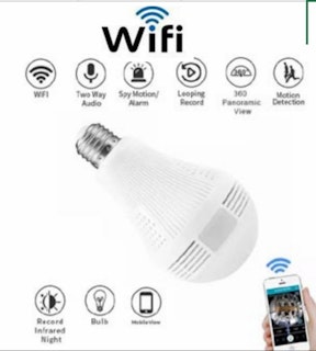 Led Lampa med Wifi,HD videokamera