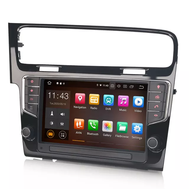 9" bilstereo android 10 ,VW Golf 7