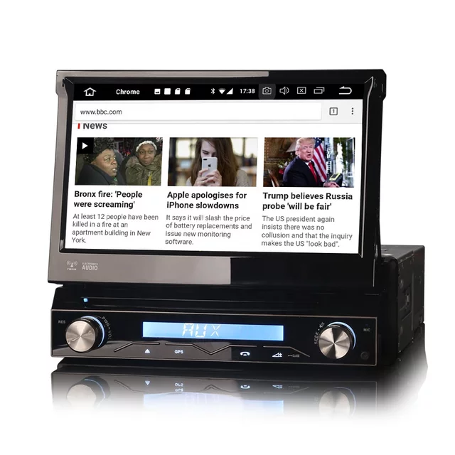 7" 1DIN bilstereo android10,gps,dvd,wifi, lös frontpanel
