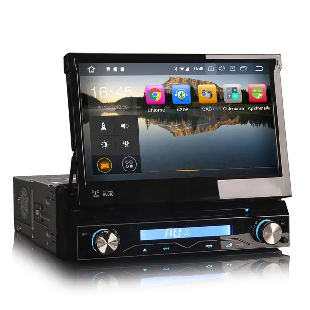 7" 1DIN bilstereo android10,gps,dvd,wifi, lös frontpanel