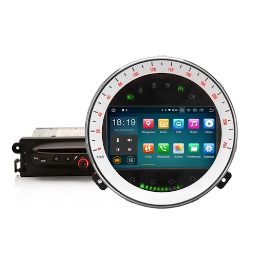 7" android 12. Bilstereo,BMW Mini cooper (2006-- 2013) gps dvd spelare  ram: 4GB rom: 64GB Carplay  android auto 4G rds wifi