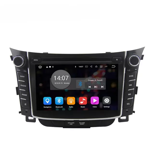 7" Android 10 bilstereo,gps,wifi Hyundai i30 (2012---2017) gps,wifi