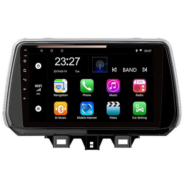 9" androud 10, bilstereo ,gps, wifi Hyundai ix45, Tucson (2018---2020)