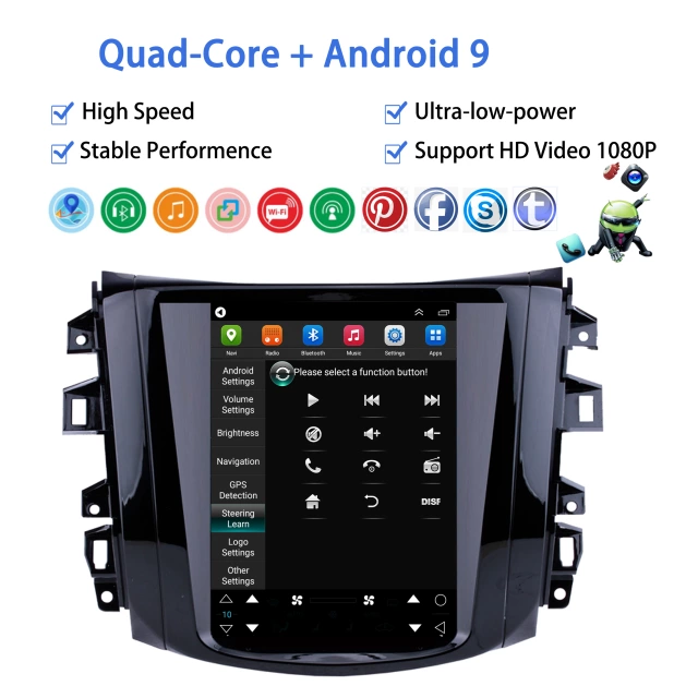 9.7" android 10, bilstereo ,gps,wifi,radio,Nissan Navara Terra NP300, 2018