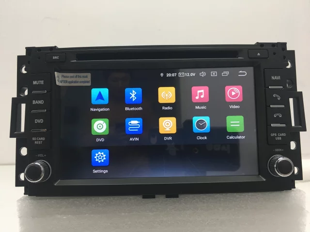 7" android 10, bilstereo Hummer H3 (2006---2009)