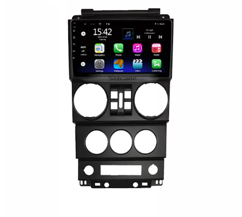9" android 11, bilstereo  Jeep Wrangler ( 2008--2010) gps,wifi,32gb, dsp carplay  android auto 4G-MODUL