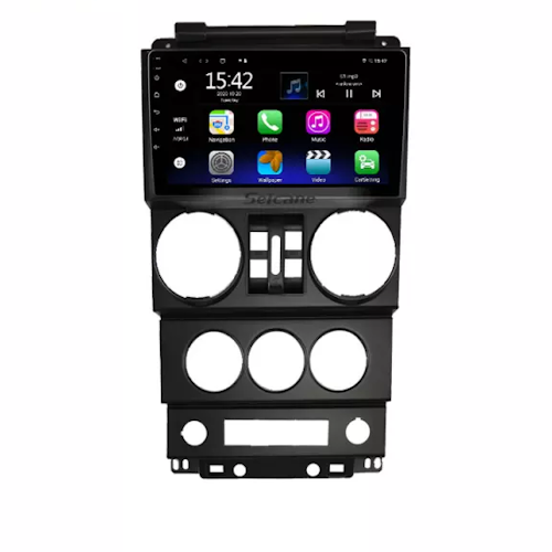 9" android 11, bilstereo  Jeep Wrangler ( 2008--2010) gps,wifi,32gb, dsp carplay  android auto 4G-MODUL