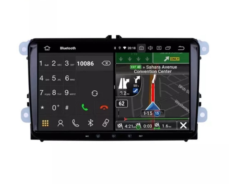 9" android 10, bilstereo  Skoda Octavia (2004--2008),wifi gps