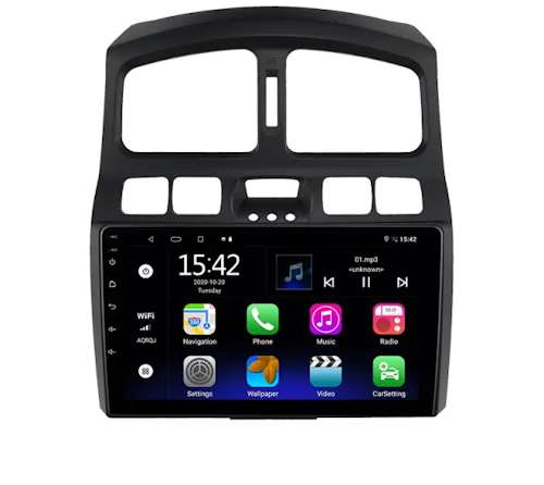 9"android  10,bilstereo Hyundai  santafe  (2006--2015) wifi,gps,32GB
