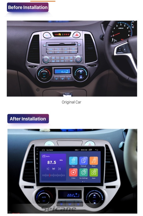 9"android  10, bilstereo  Hyundai  i20 ( 2008---2012) gps,wifi,32GB