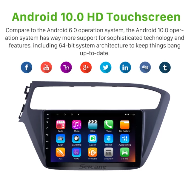 9"android 10,bilstereo Hyundai i20(2018---2019) wifi, gps, 32GB