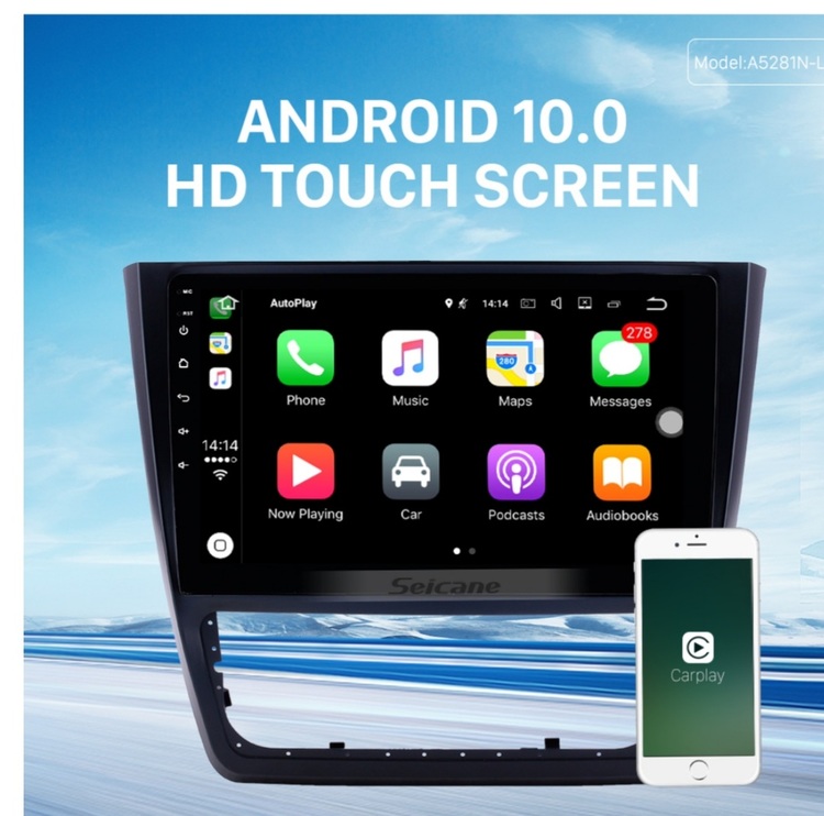 10,1" android  10, Skoda  Yeti (2014---2018) gps, wifi, 32GB