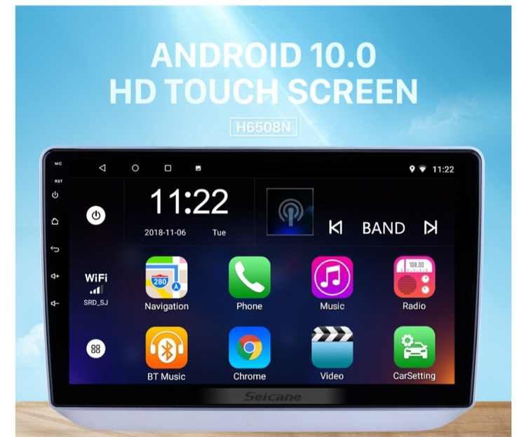 10,1" android 10,bilstereo  Skoda Fabia(2008--- 2014),gps, wifi, 32GB