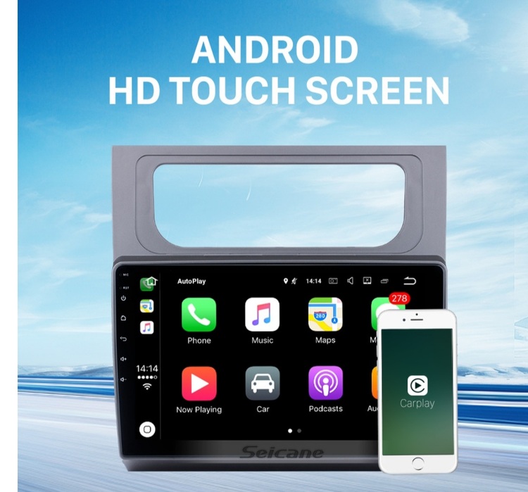 10.1" android 10,bilstereo vw Touran (2011---2015) gps, wifi, 32GB, blåtand