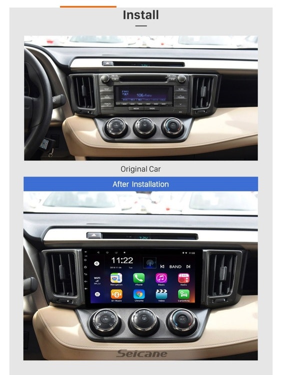 9"android 10,bilstereo Toyota rav4(2013---2018) gps, wifi, 32GB, blåtand -  Vimport