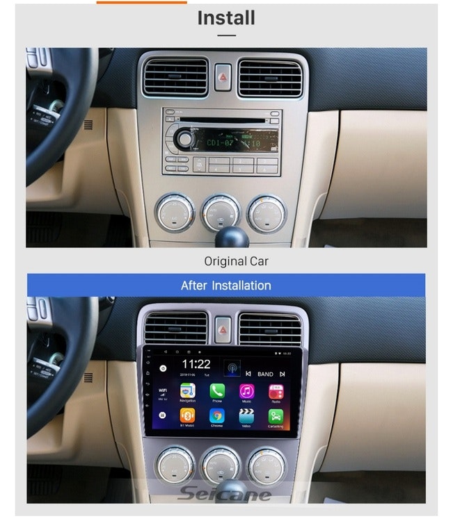 9"android 10,bilstereo Subaru forester (2004---2008) gps, wifi, 32GB, blåtand