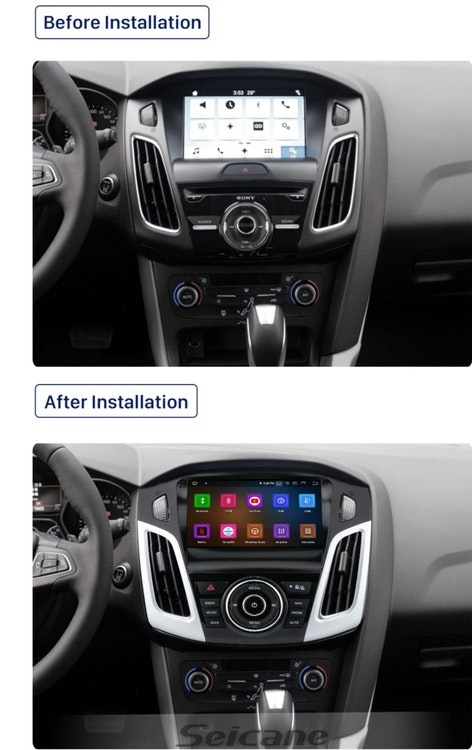 9"android 10,bilstereo  Ford Focus (2012---2018) gps, wifi, 32GB, blåtand,carplay android auto,4G,DSP,WIFI