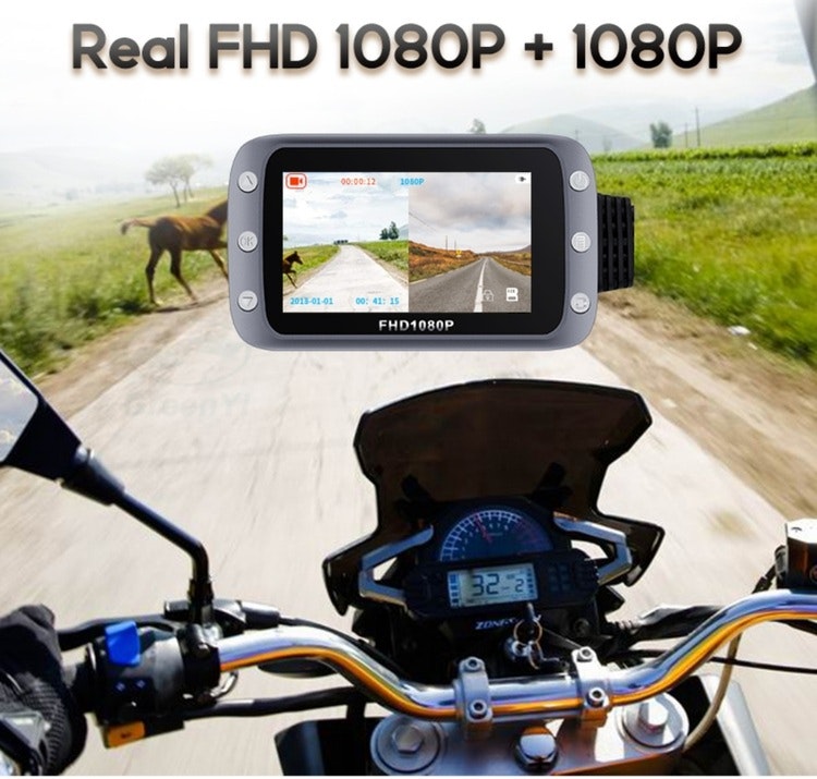 4" Motorcykel dvr kamerasystem,  wifi