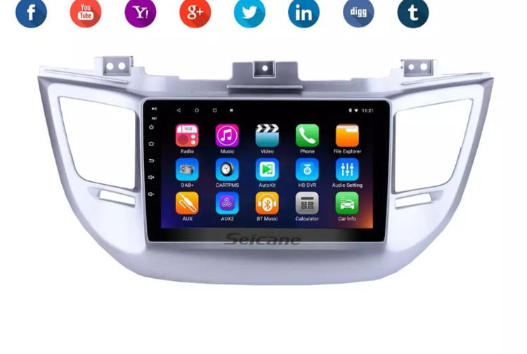 9"android  10, Bilstereo Hyundai Tucson ( 2014---2018) gps,wifi, 32GB, blåtand  carplay