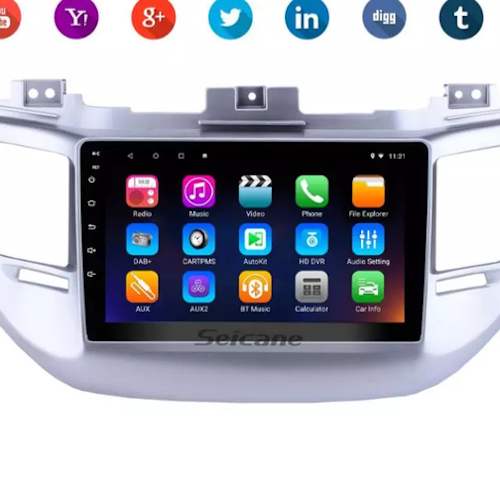 9"android  10, Bilstereo Hyundai Tucson ( 2014---2018) gps,wifi, 32GB, blåtand  carplay