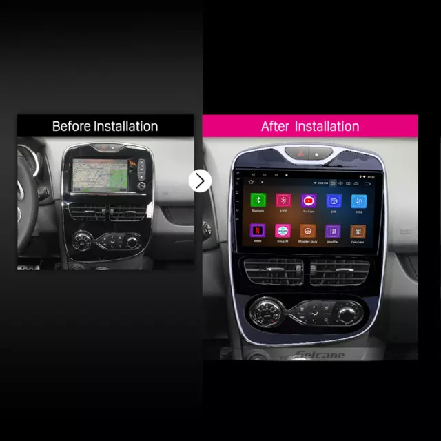 10,1"  android 10,bilstereo  Renault Clio ( 2012---2016) GPS, wifi, 32GB, blåtand  ,carplay