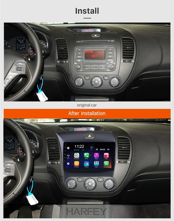 9"android 10,bilstereo, KIA CERATO FORTE (2013---2016) GPS ,wifi, 32GB  carplay  blåtand