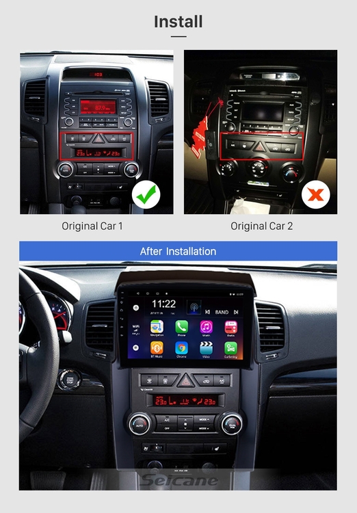10,1" android10, bilstereo Kia  Sorento (2009---2012) GPS, wifi, 32GB  carplay, blåtand