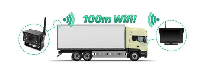 4 kanaler wifi kamera system Truck,lastbil 128gb dvr