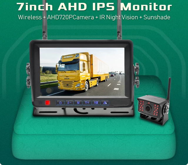 7"dvr skärm med Wifi backkamera system,till lastbilar, bussar,mini bussar