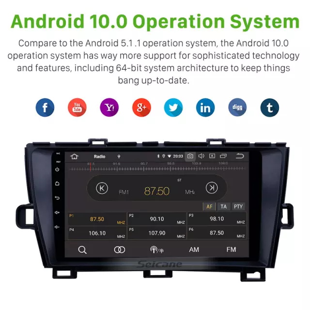 9"android 11,bilstereo TOYOTA PRIUS (2010----2014) GPS,WIFI, 32GB, blåtand,,carplay 4G