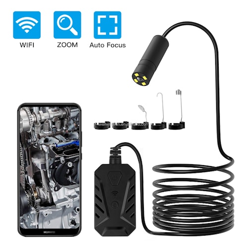 WIFI Endoskop 14mm autofokuslins HD1080P IP68