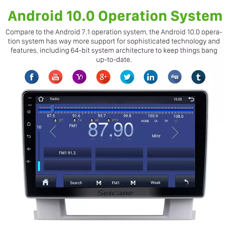 9" android  10  bilstereo  Opel astra (2007---2014) 32 gb, carplay, wifi,gps Bluetooth