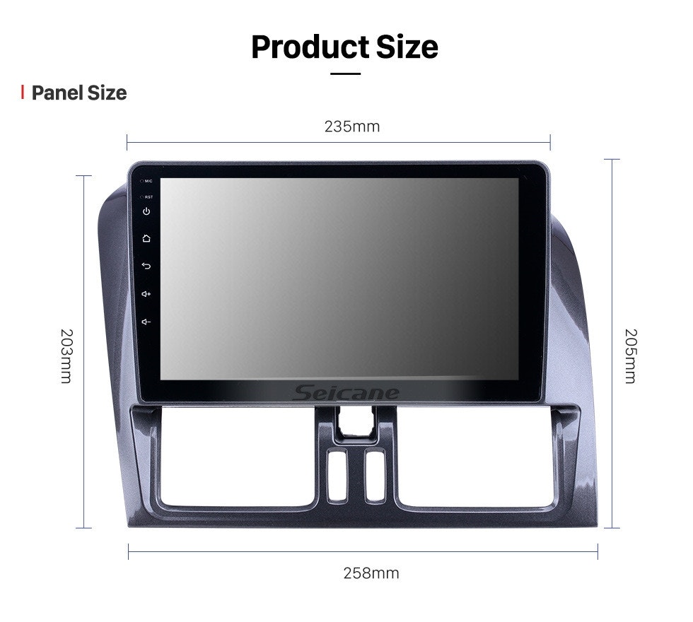 9"android 10, bilstereo  Volvo xc60(2008--2013), wifi, gps ,carplay, blåtand 64gGb