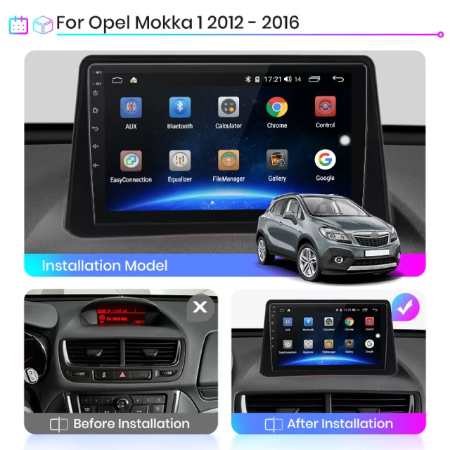 9"android 10,bilstereo Opel Mokka( 2012--2016) gps,32gb,wifi,carplay, blåtand