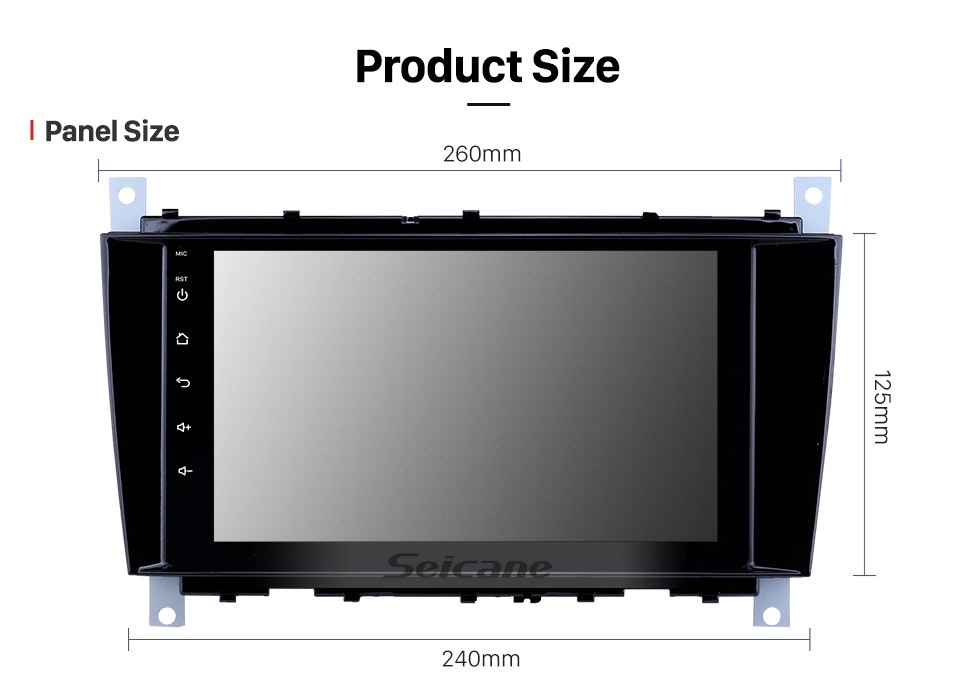 8"android 10,bilstereo Mercedes Benz  C55,w230,w209,w219(2004--2011) gps,wifi,32gb,blåtand, carplay, android auto,DSP, RDS