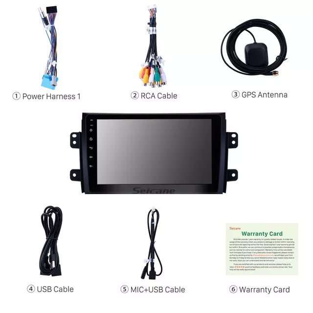 9"android 10 bilstereo Suziki Sx4 (2007--2015) gps, carplay, android auto  ,blåtand, wifi   32GB   rds ,fm radio