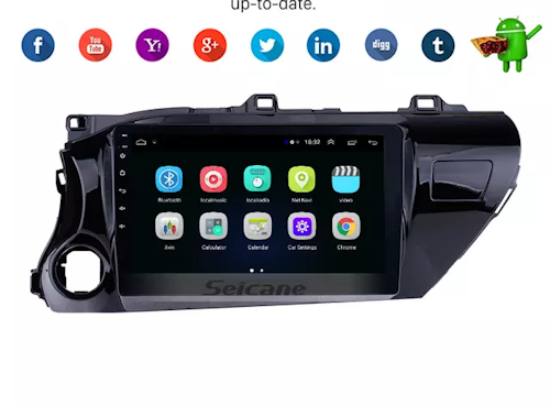 10,1" Android10, bilstereo  Toyota HILUX(2016---2018) Gps,wifi, 32GB, blåtand, carplay, android auto, RDS