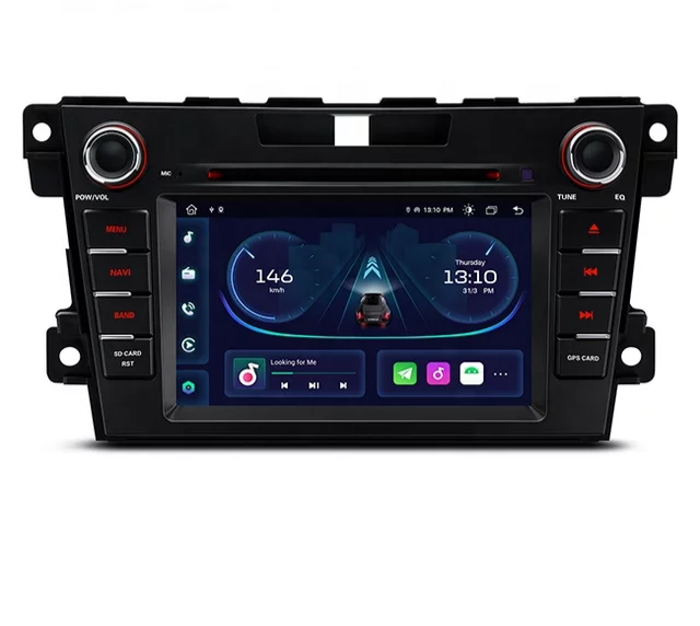 8"android 13. ,bilstereo dvd-spelare  Mazda cx-7 (2007--2012) gps, carplay, blåtand, android auto, RDS, WiFi, Rom:64GB, Ram: 4GB, 4G LTE