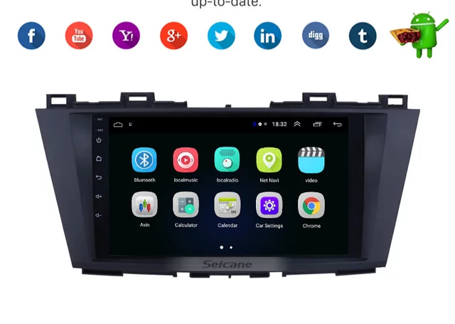 9"android 10,bilstereo  Mazda 5 (2009---2012) gps, wifi, 32GB  RDS, carplay, blåtand, android auto