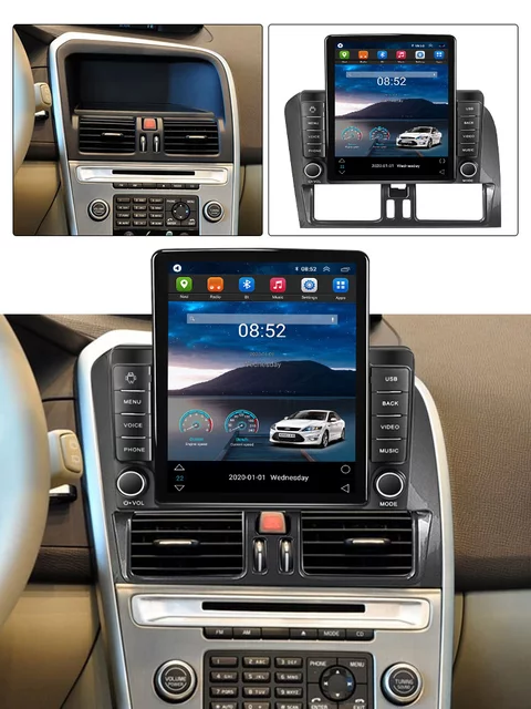 9"android 11,Tesla skärm bilstereo  Volvo xc60(2014-‐2017) gps,android auto, DSP,,gps,RDS,carplay